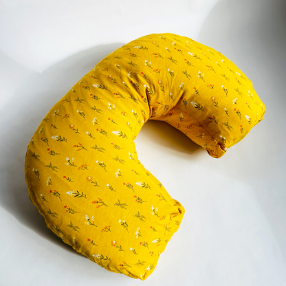 Milkiiway Nursing Pillow | Yellow Field Flowers