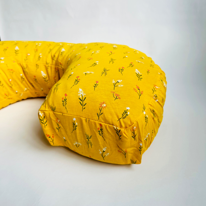 Milkiiway Nursing Pillow | Yellow Field Flowers